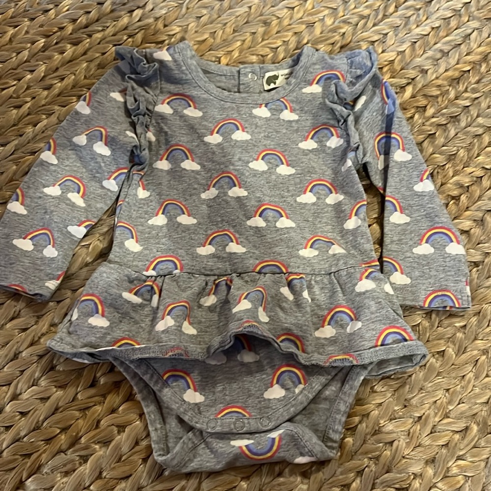 Monica + Andy Rainbow onesie